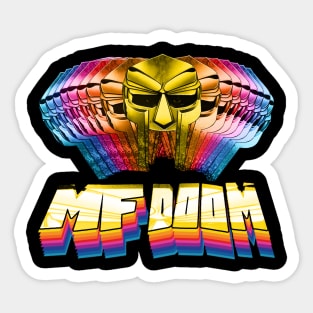 retro mf doom mask Sticker